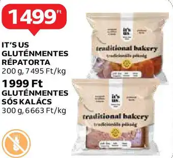 Auchan IT'S US GLUTÉNMENTES RÉPATORTA 200g ajánlat