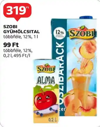 Auchan SZOBI GYÜMÖLCSITAL 12% 1l ajánlat
