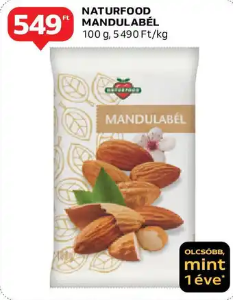 Auchan NATURFOOD MANDULABÉL 100g ajánlat