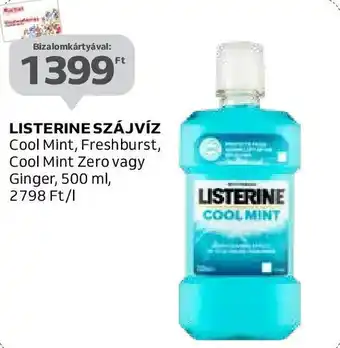 Auchan LISTERINE SZÁJVÍZ 500ml ajánlat