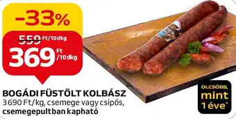 Auchan BOGÁDI FÜSTÖLT KOLBÁSZ ajánlat