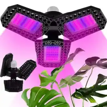 108 LED-es növénynevelő, palántanövesztő, növénytermesztő lámpa hálózati foglalatba tekerhető