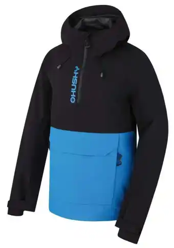 HUSKY férfi outdoor dzseki Nabbi M, fekete/neonkék