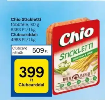 Tesco Chio Stickletti többféle, 80 g ajánlat