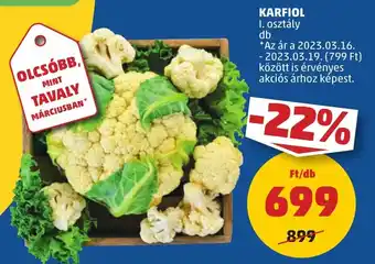 PENNY KARFIOL 1db ajánlat