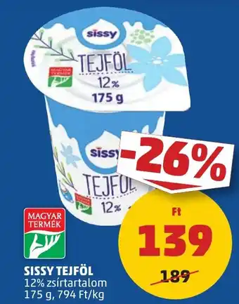 PENNY SISSY TEJFÖL 12% 175g ajánlat