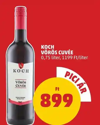 PENNY KOCH VÖRÖS CUVÉE 0,75l ajánlat