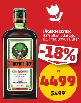 PENNY JÄGERMEISTER 35% 0,5l ajánlat