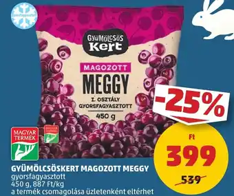 PENNY GYÜMÖLCSÖSKERT MAGOZOTT MEGGY 450g ajánlat