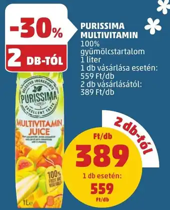 PENNY PURISSIMA MULTIVITAMIN 1l ajánlat