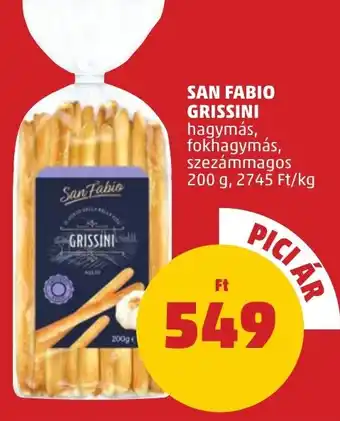 PENNY SAN FABIO GRISSINI 200 g ajánlat