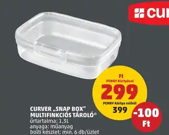 PENNY CURVER SNAP BOX MULTIFINKCIÓS TÁROLÓ 1,3l ajánlat