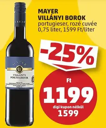 MAYER VILLÁNYI BOROK 0,75l