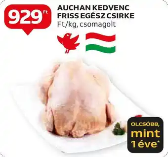 Auchan AUCHAN KEDVENC FRISS EGÉSZ CSIRKE 1kg ajánlat
