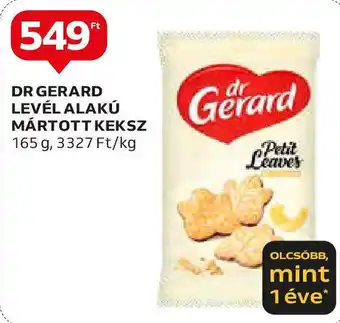 Auchan DR GERARD LEVÉL ALAKÚ MÁRTOTT KEKSZ 165g ajánlat