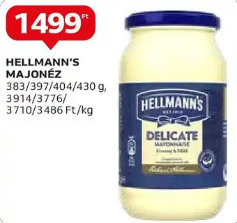 Auchan HELLMANN'S MAJONÉZ 383-430g ajánlat