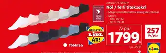 Lidl esmara / LIVERGY Női / férfi titokzokni Méret: férfi: 39-46 ajánlat