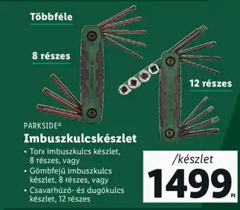Lidl PARKSIDE Imbuszkulcskészlet ajánlat