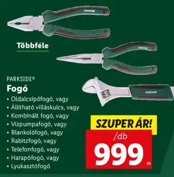 Lidl PARKSIDE Fogó 1db ajánlat
