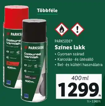 Lidl PARKSIDE Színes lakk 400ml ajánlat