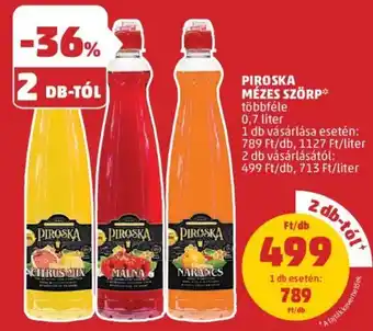 PENNY PIROSKA MÉZES SZÖRP 0,7l ajánlat