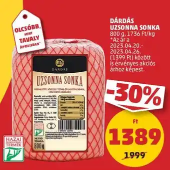 PENNY DÁRDÁS UZSONNA SONKA 800g ajánlat