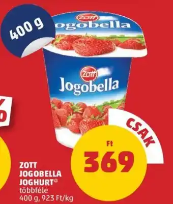 PENNY ZOTT JOGOBELLA JOGHURT 400g ajánlat