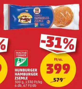 PENNY HUNBURGER HAMBURGER ZSEMLE 300g ajánlat