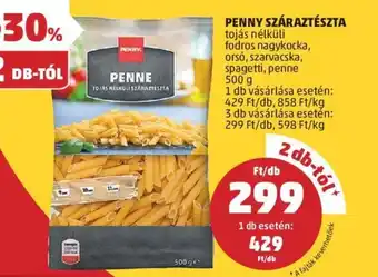PENNY PENNY SZÁRAZTÉSZTA 500g ajánlat