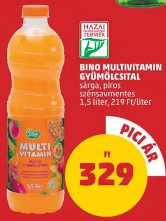 PENNY BINO MULTIVITAMIN GYÜMÖLCSITAL 1,5l ajánlat