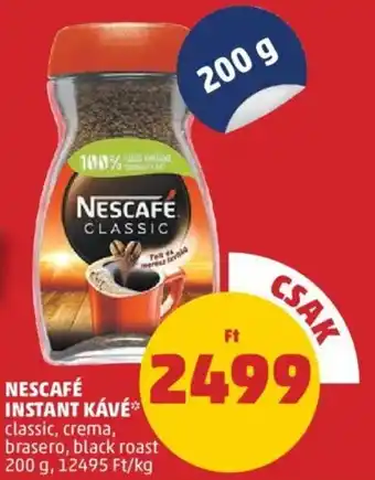 PENNY NESCAFÉ INSTANT KÁVÉ 200g ajánlat