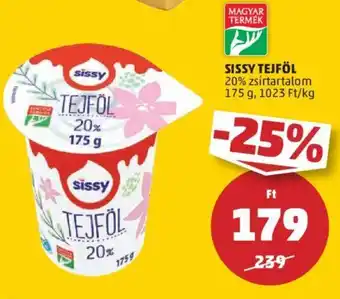 PENNY SISSY TEJFÖL 20% 175g ajánlat