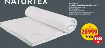PENNY NATURTEX 7 ZÓNÁS MEMÓRIA FEDŐMATRAC 90x200cm ajánlat