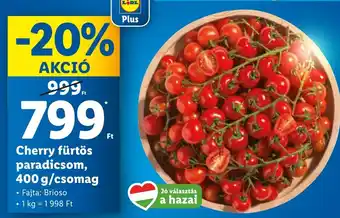 Lidl Cherry fürtös paradicsom 400g ajánlat