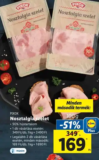 Lidl PIKOK Nosztalgia szelet 100g ajánlat