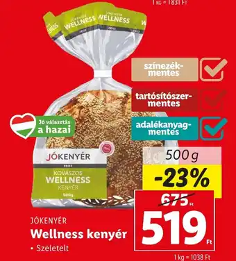 JÓKENYÉR Wellness kenyér 500g
