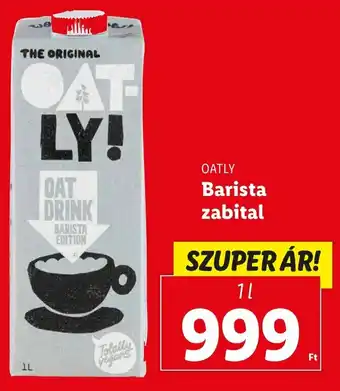 Lidl OATLY Barista zabital 1l ajánlat