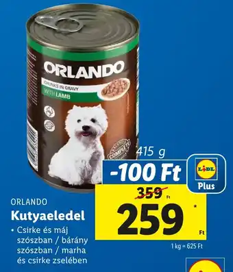 Lidl ORLANDO Kutyaeledel 415g ajánlat