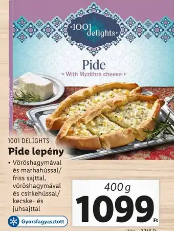 Lidl 1001 DELIGHTS Pide lepény 400g ajánlat