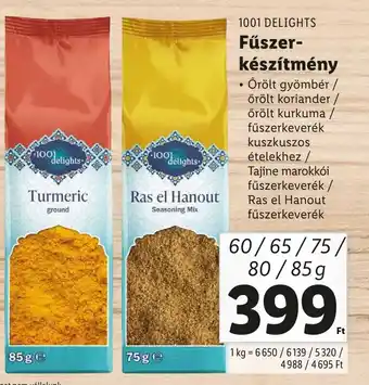 Lidl 1001 DELIGHTS Fűszerkészítmény 60-85g ajánlat