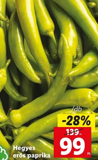 Lidl Hegyes erős paprika 1db ajánlat