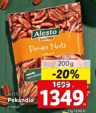 Lidl ALESTO Pekándió 200g ajánlat