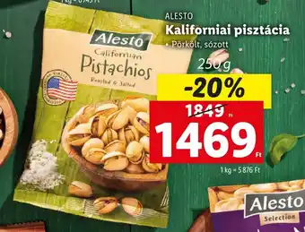 Lidl ALESTO Kaliforniai pisztácia 250g ajánlat