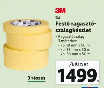 Lidl 3M Festő ragasztó- szalagkészlet - kb. 38 mm x 50 m, - kb. 50 mm x 50 m ajánlat