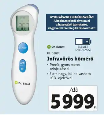 Lidl Dr. Senst Infravörös hőmérő ajánlat