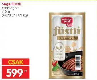 Spar Sága Füstli csomagolt 140 g ajánlat
