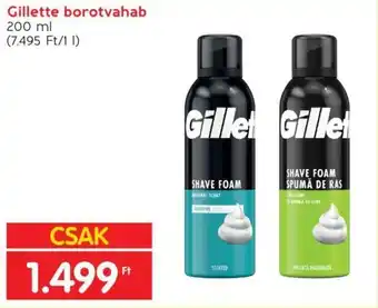 Spar Gillette borotvahab 200ml ajánlat