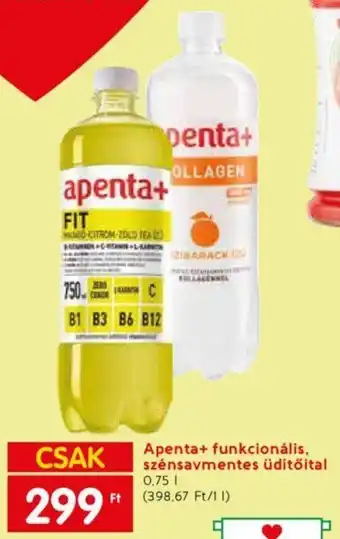 Spar Apenta+ funkcionális, szénsavmentes üdítőital 0.75l ajánlat