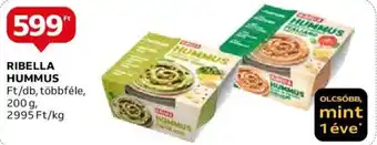 Auchan RIBELLA HUMMUS Ft/db, többféle, 200 g ajánlat