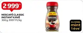 Auchan NESCAFÉ CLASSIC INSTANT KÁVÉ 300 g ajánlat